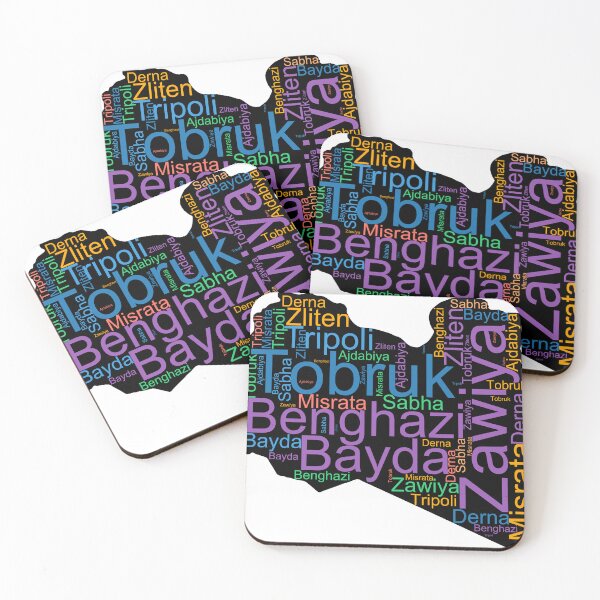 Item preview, Libya City Names Word Art designed and sold by TheIconSmith.