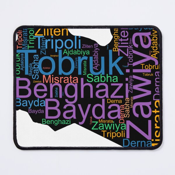 Item preview, Libya City Names Word Art designed and sold by TheIconSmith.