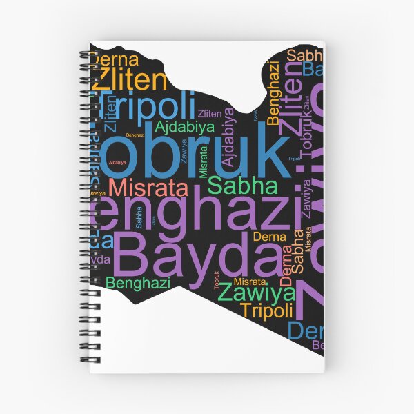 Item preview, Libya City Names Word Art designed and sold by TheIconSmith.