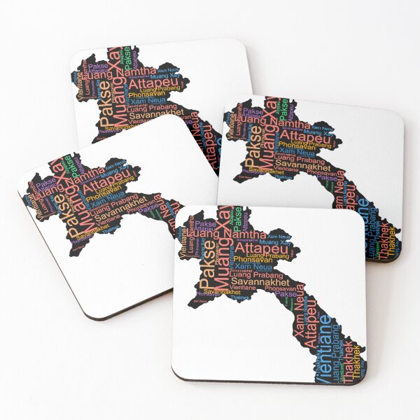 Item preview, Laos City Names Word Art designed and sold by TheIconSmith.