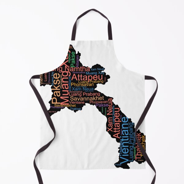 Item preview, Laos City Names Word Art designed and sold by TheIconSmith.
