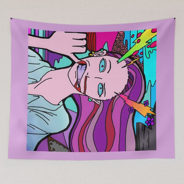 Item preview, Psychedelic Meltdown Portrait designed and sold by Drissakembili.