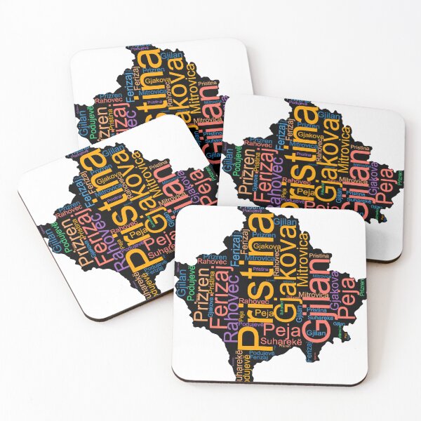 Item preview, Kosovo City Names Word Art designed and sold by TheIconSmith.