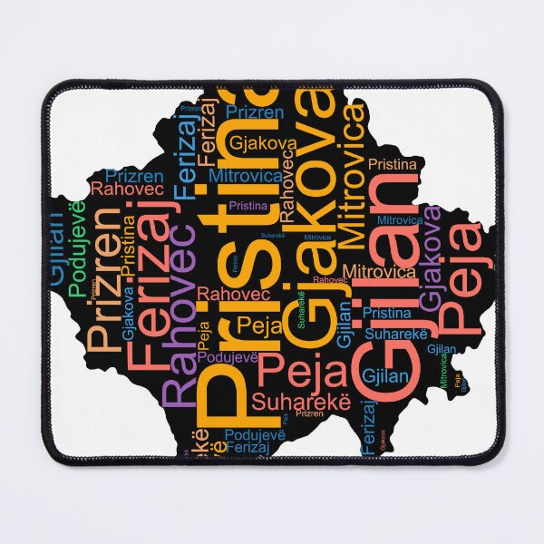 Item preview, Kosovo City Names Word Art designed and sold by TheIconSmith.