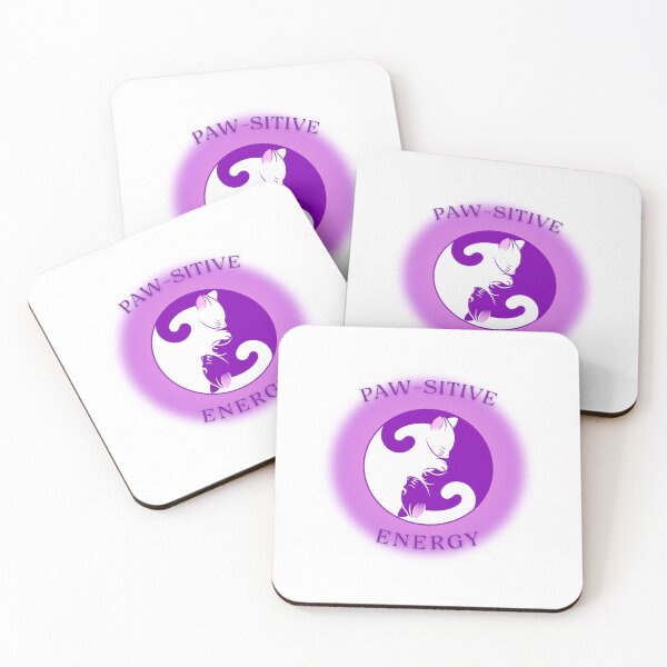 Item preview, Paw-sitive Energy - Purple Design, Positive Vibes for Animal Lovers designed and sold by Sassacrea.