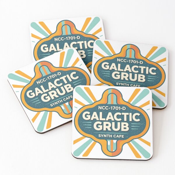 Item preview, Galactic Grub: Synth Cafe - Starship Diner Logo designed and sold by ArtistryNetix.