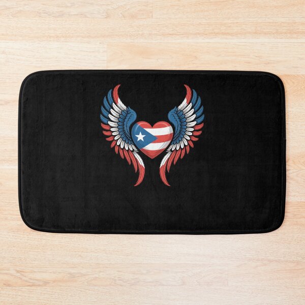 Item preview, Puerto Rican Heart with angel wings Puerto Rican flag designed and sold by snowry.