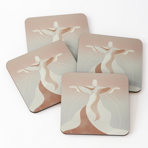 Item preview, Abstract Christ Redeemer Minimalist Terracotta Art designed and sold by Izabelita.