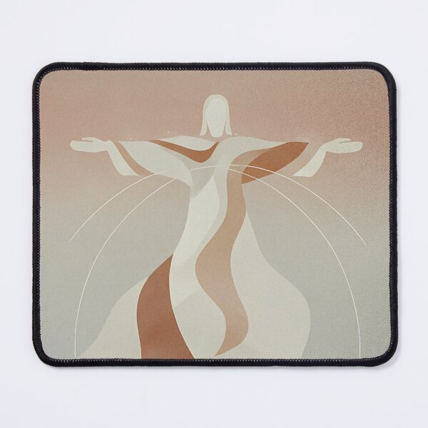 Item preview, Abstract Christ Redeemer Minimalist Terracotta Art designed and sold by Izabelita.