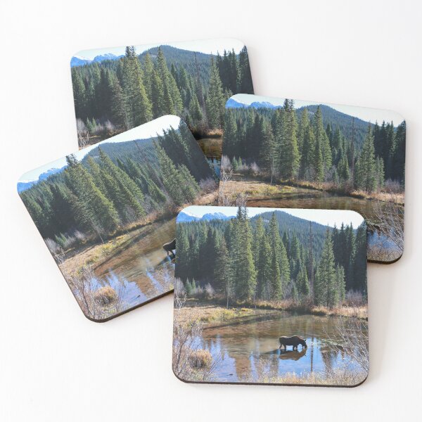 Item preview, Moose and mountains designed and sold by zumi.