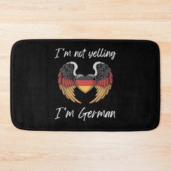 Item preview, I'm not yelling I'm German Flag Heart with Angel Wings designed and sold by snowry.