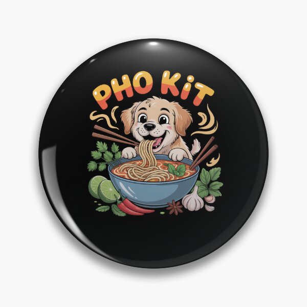 Item preview, Funny Pho kit Dog Pun Vietnamese Noodle Bowl Humor designed and sold by snowry.