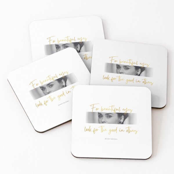 Item preview, For Beautiful Eyes — Audrey Hepburn Quote designed and sold by StoryWovenCo.
