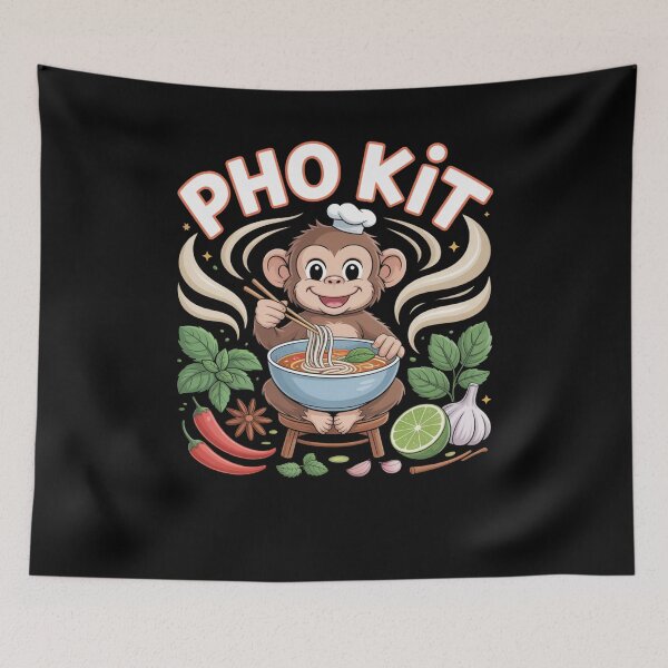 Item preview, Funny Pho Kit Monkey Pun Vietnamese Noodle Bowl Humor designed and sold by snowry.