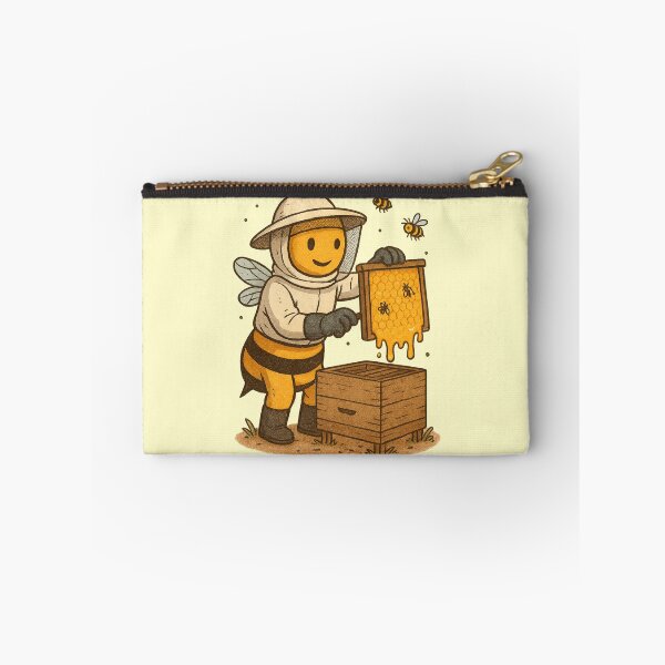 Item preview, The Busy Beekeeping Bee - Beekeeper Art designed and sold by VeryGoodFiber.