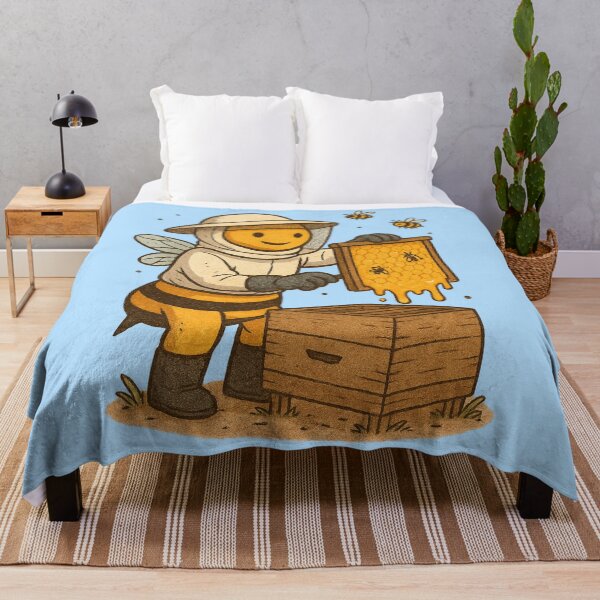 Item preview, The Busy Beekeeping Bee - Beekeeper Art designed and sold by VeryGoodFiber.
