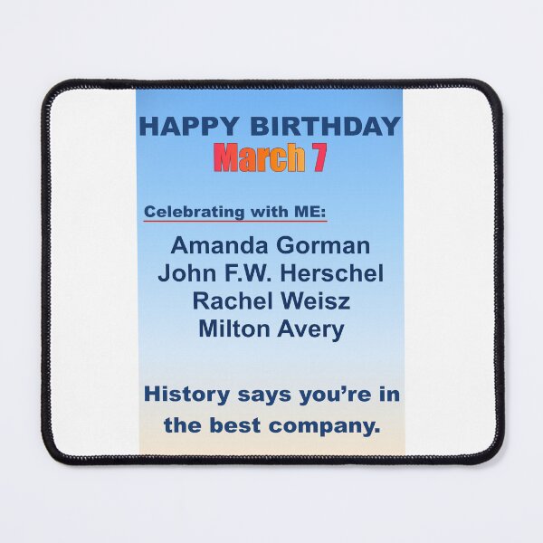 Item preview, March 7 – Famous Americans Celebrating with ME designed and sold by ariksworld.