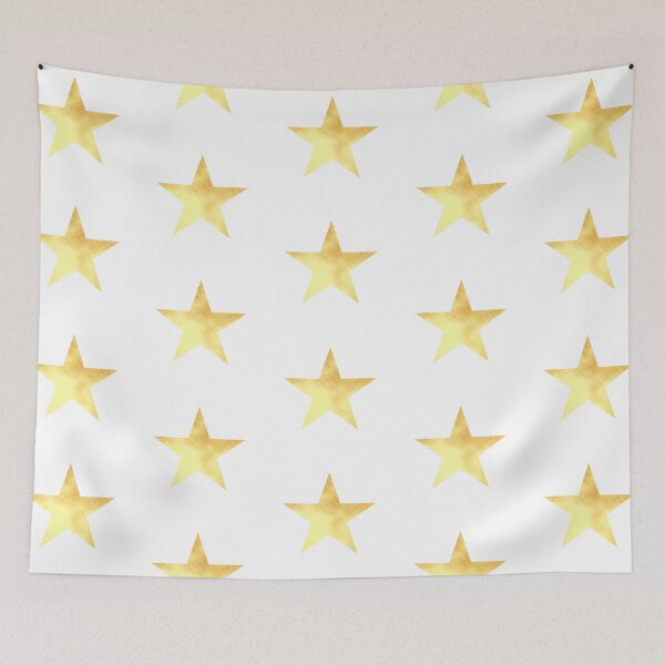 Item preview, Golden Star on white designed and sold by CreaTwinkles.
