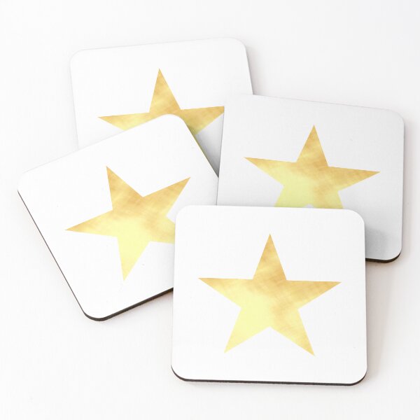 Item preview, Golden Star on white designed and sold by CreaTwinkles.