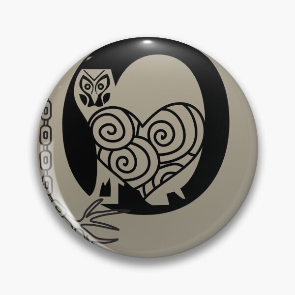 Item preview, Ringed Owl with Chain in Abstract Design designed and sold by Jacsss2.