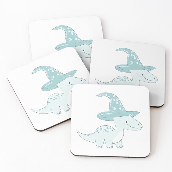 Item preview, Cute Dinosaur Wizard – Whimsical Cottagecore Fantasy Creature Art designed and sold by Aerlume.