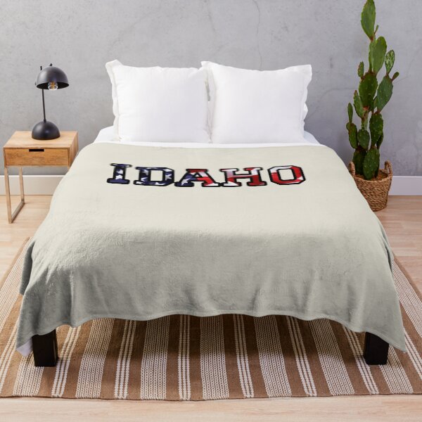 Item preview, Idaho USA Flag Typography – Patriotic Stars and Stripes American Pride Design designed and sold by Long Family Gifts.