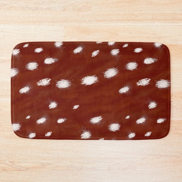 Item preview, Painterly Fawn Fur Animal Print White on brown designed and sold by LilyB-Designs.