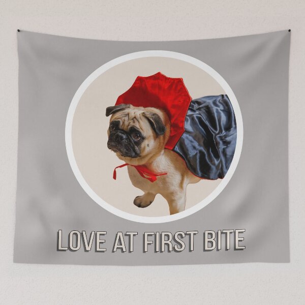 Item preview, Diego the Pug - Vampire Costume - Love at first Bite -  Spooky Time Collection designed and sold by 9VoltGorilla.