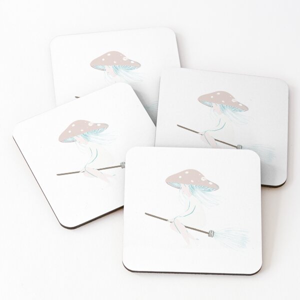 Item preview, Whimsical Witch Flying on a Broom – Magical Cottagecore Fantasy Art designed and sold by Aerlume.