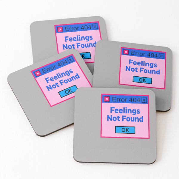 Item preview, Error 404 – Feelings Not Found Retro Tech Meme designed and sold by SanPedroArt.