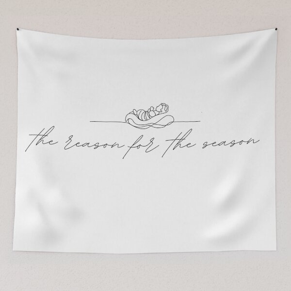Item preview, The Reason for the Season – Simple Line Art Baby Jesus Shirt designed and sold by Killercrafters.