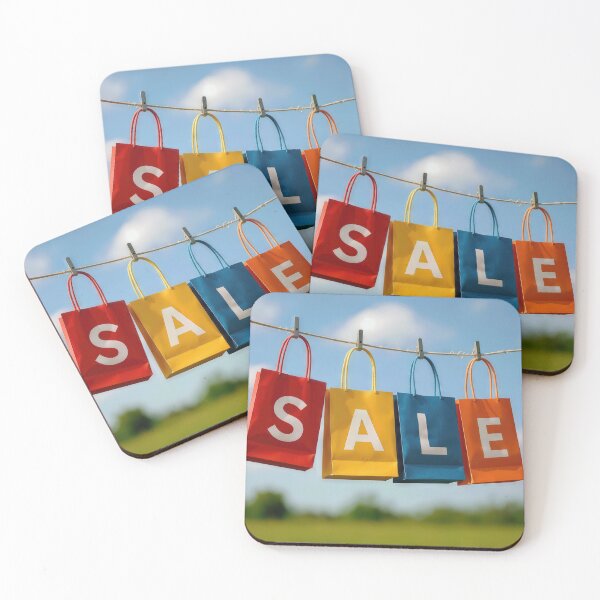 Item preview, Colorful Paper Shopping Bags On a Clothesline designed and sold by Maria Dryfhout.