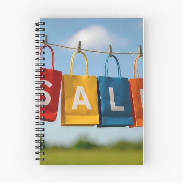 Item preview, Colorful Paper Shopping Bags On a Clothesline designed and sold by Maria Dryfhout.