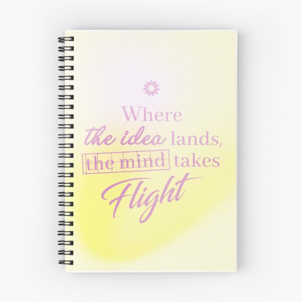 Item preview, WHERE THE IDEA LANDS, THE MIND TAKES FLIGHT-YELLOW designed and sold by LIS AND MELIVERSO.