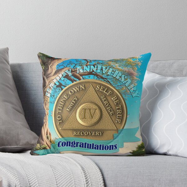 Item preview, 4 Year Coin Recovery Anniversary Tree of Life designed and sold by ApexDesigners.