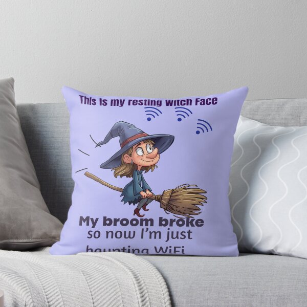 Item preview, This is Witch resting face, My broom broke so now am just hunting WIFI  designed and sold by Lunalayer Boutique .