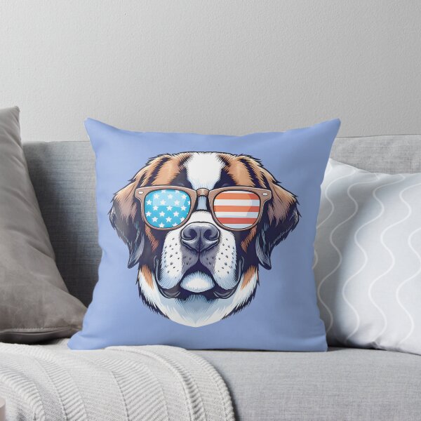 Item preview, Patriotic Saint Bernard Usa Flag Sunglasses Pup By Merch, Limited Edition, Perfect Gift For You And designed and sold by Timothy Long.