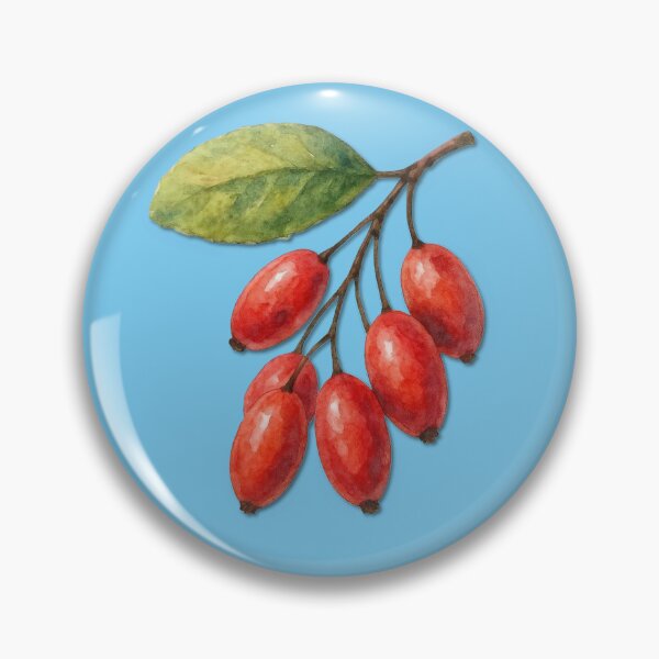 Item preview, A Watercolor Sprig of Vibrant Barberries designed and sold by IraBum.
