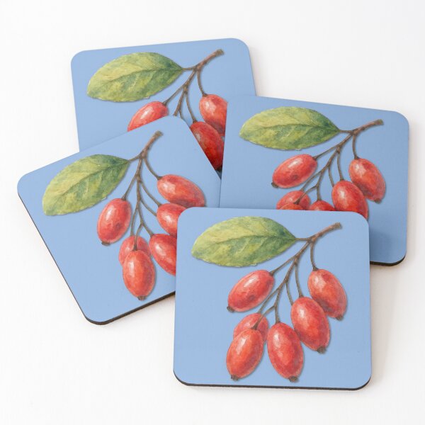 Item preview, A Watercolor Sprig of Vibrant Barberries designed and sold by IraBum.