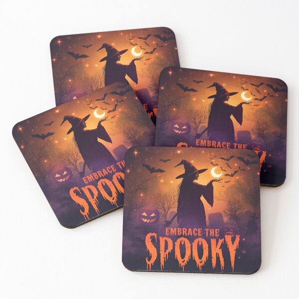 Item preview, Cute Spooky Witch and Ghost Friends designed and sold by ChicTrendz.