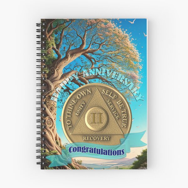 Item preview, 2 Year Coin Recovery Anniversary Tree of Life designed and sold by ApexDesigners.