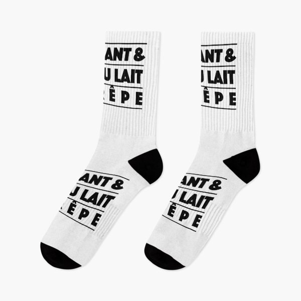 Item preview, Croissant & Café au Lait & Crêpe – French Café Vibes Typography (Black) designed and sold by didijuca.