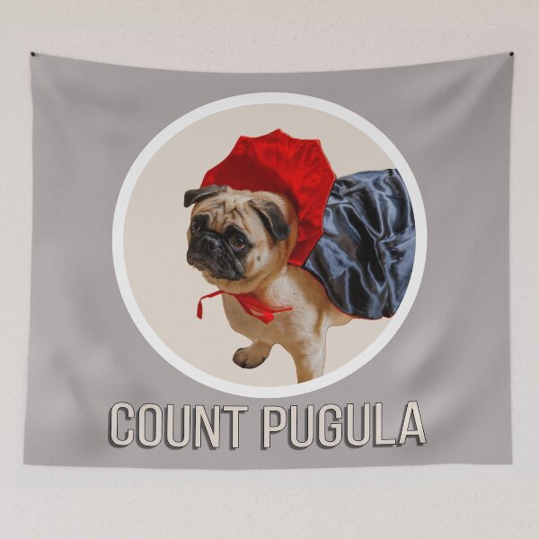 Item preview, Diego the Pug - Vampire Costume - Count Pugula - Spooky Time Collection designed and sold by 9VoltGorilla.