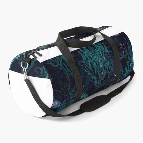 Item preview, Midnight Coral Garden: Detailed Deep Sea Foliage Pattern in Gothic Teal and Black designed and sold by MoonlitDoodles1.