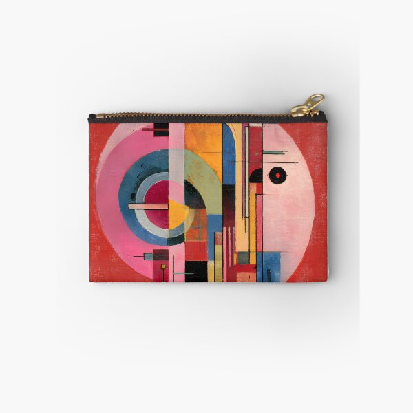 Item preview, Vibrant Abstract Composition with Overlapping Geometric Shapes Bold Lines and Dynamic Colors designed and sold by OlfactoART Studio.
