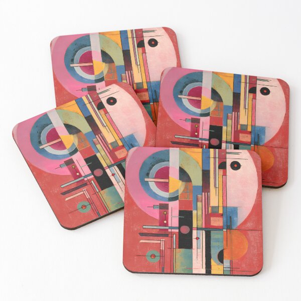 Item preview, Vibrant Abstract Composition with Overlapping Geometric Shapes Bold Lines and Dynamic Colors designed and sold by OlfactoART Studio.