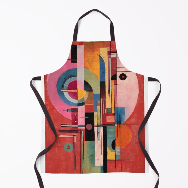 Item preview, Vibrant Abstract Composition with Overlapping Geometric Shapes Bold Lines and Dynamic Colors designed and sold by OlfactoART Studio.