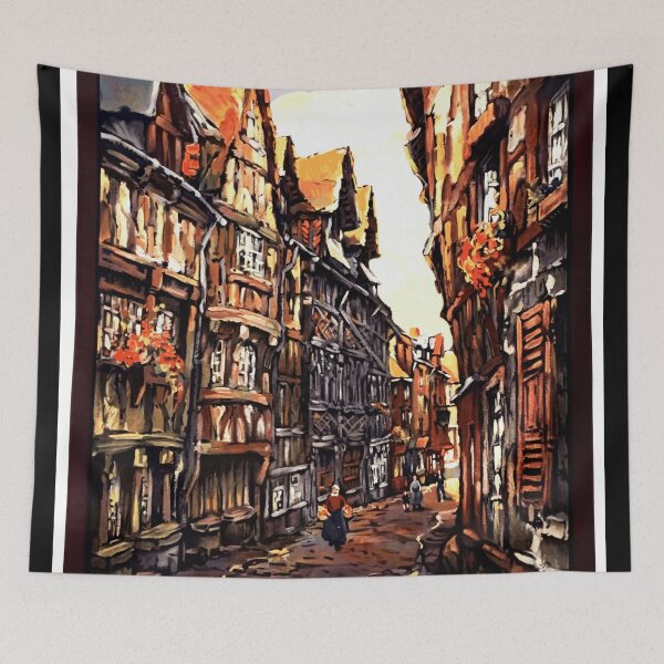 Item preview, Vintage Normandy Travel Poster | Lisieux Art Print | French State Railways | Art Deco & Nouveau Style Home Decor designed and sold by artofuniverse.