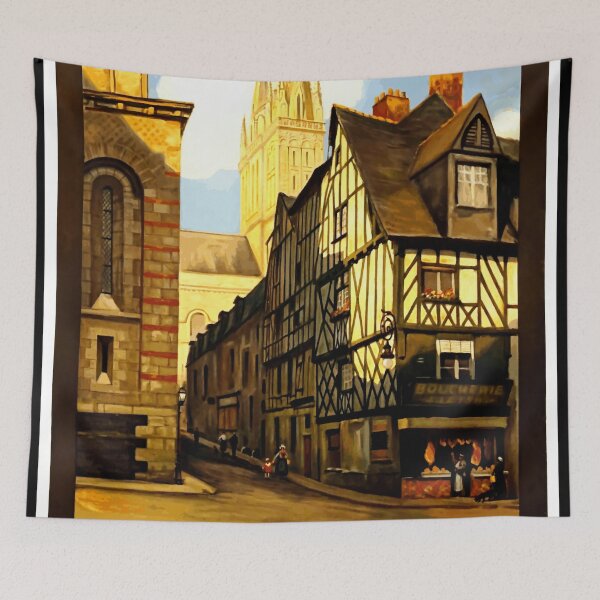 Item preview, Vintage Paris to Orléans Railway Travel Poster | Art Deco Angers | Constant Duval | French Vintage Wall Art & Home Decor designed and sold by artofuniverse.