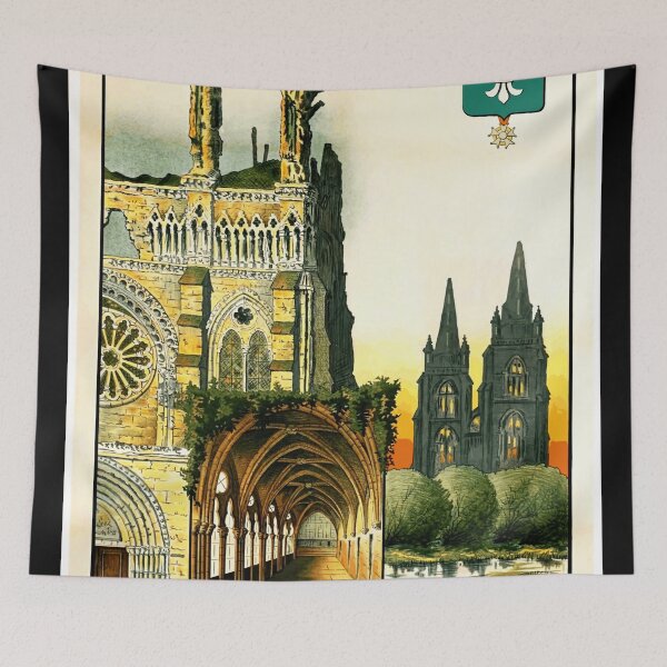 Item preview, Vintage Travel Poster | Chemin de Fer du Nord | Soissons France Art Print | Gothic Architecture & Cultural Heritage designed and sold by artofuniverse.